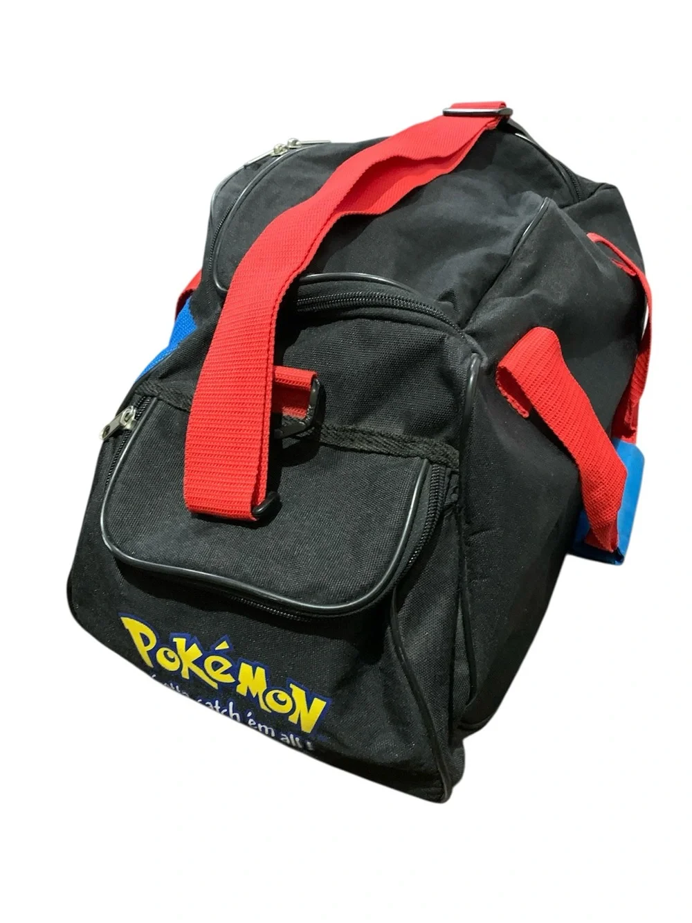Vintage 1999 Nintendo Pokémon Duffel Travel Bag Pikachu & Ash Ketchum